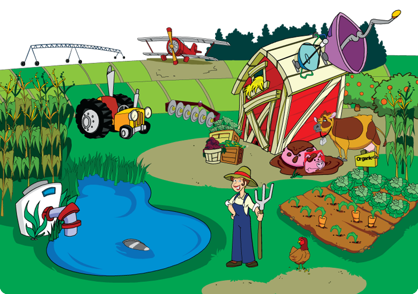 farm-background Illustration of a farm from the Great Water Odyssey