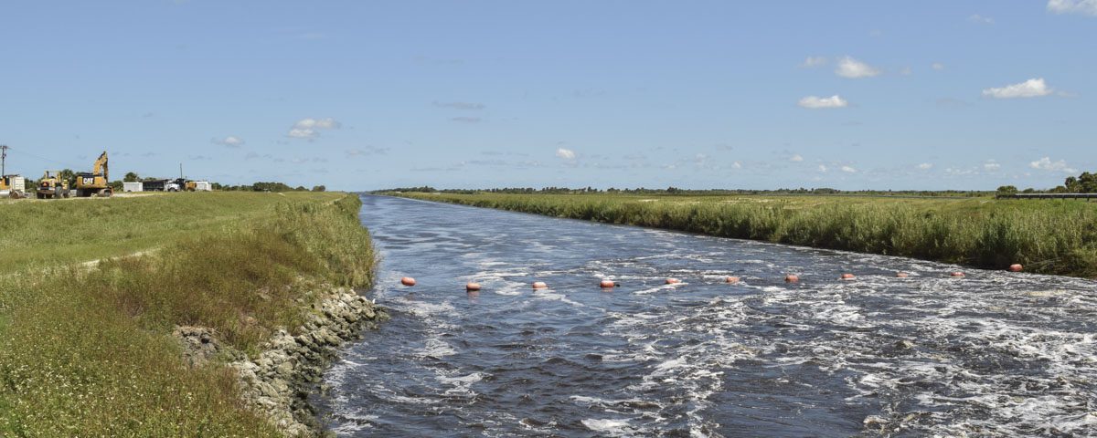 C-54 canal on the border of Brevard and Indian River counties