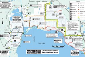 Map of trails closed at Lake Apopka North Shore