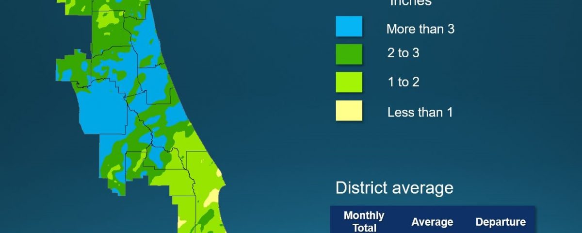 Map of monthly rainfall in April 2019