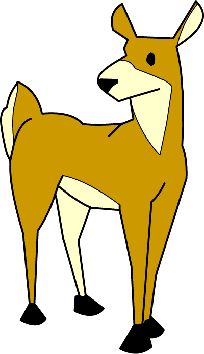 Illustrated deer
