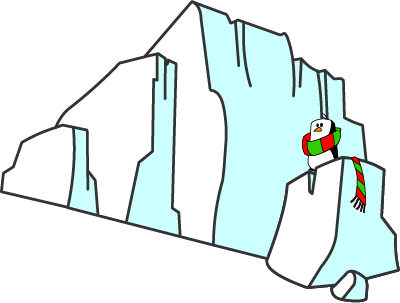 Illustrated glacier
