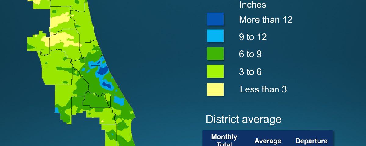 Monthly rainfall map for October