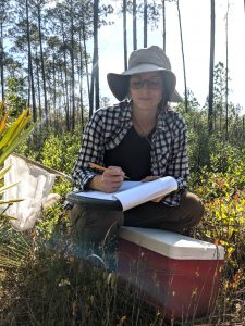 Sarah Williams taking notes