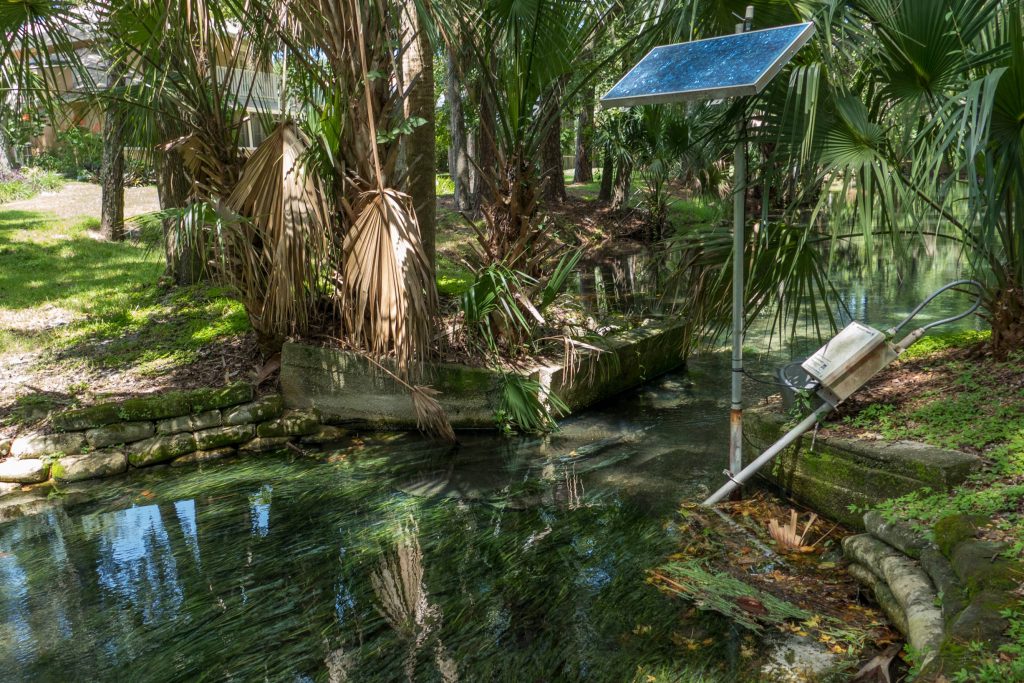 Water monitoring equipment at Miami Springs