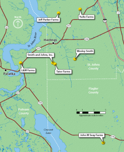 Map of projects