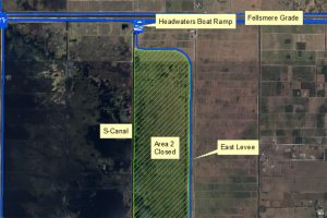 Map of Fellsmere Water Management Area Headwaters Lake