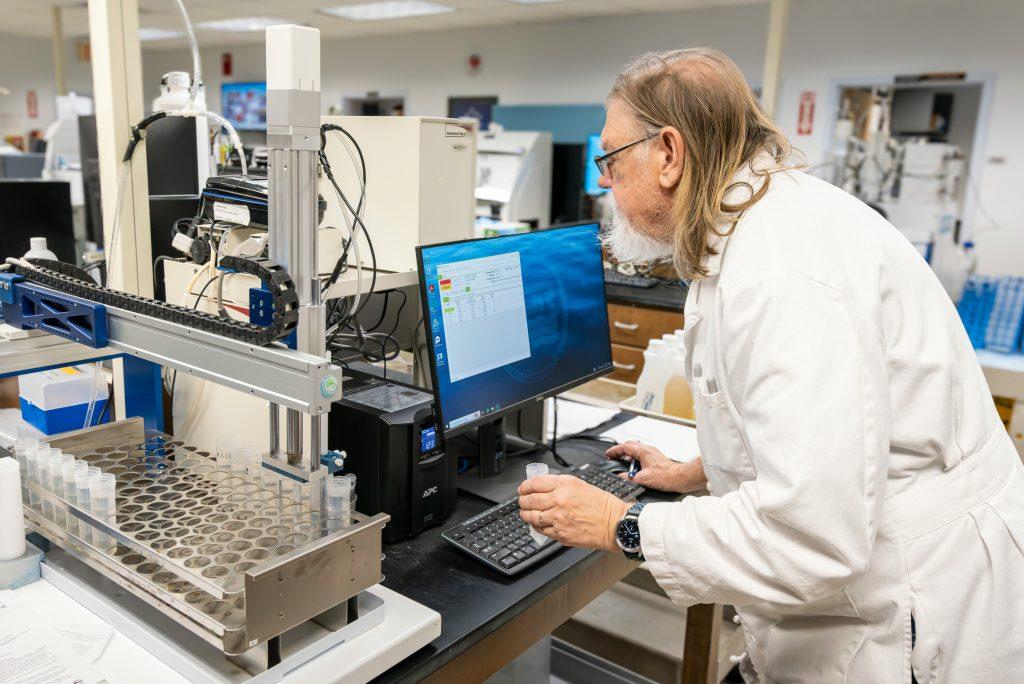 Man working in a lab