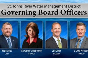Governing Board Officers, Rob Bradley, Maryam Ghyabi-White, Cole Oliver, and Chris Peterson