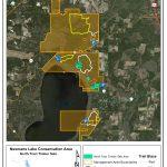 Property map showing work area